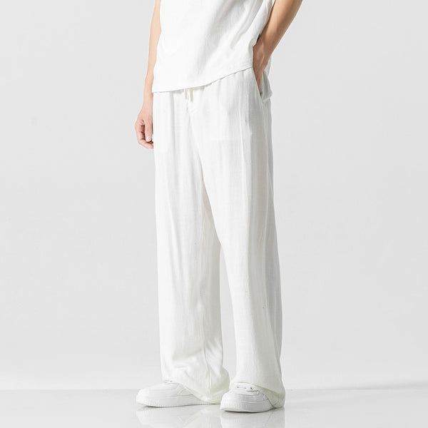 Men's Bamboo Cropped Drawstring Pants