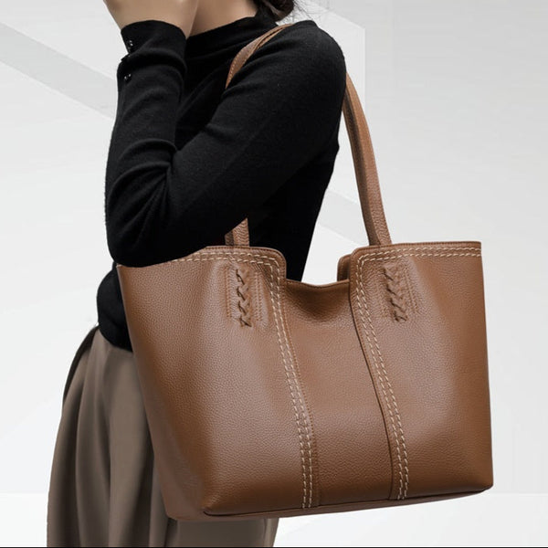 Women's Genuine Leather Shopper Tote