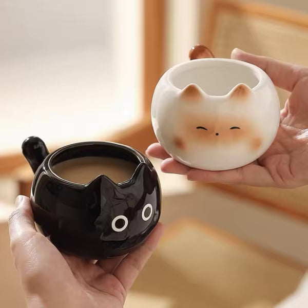 Cat Character Mug – 7 oz (210 ml) Ceramic