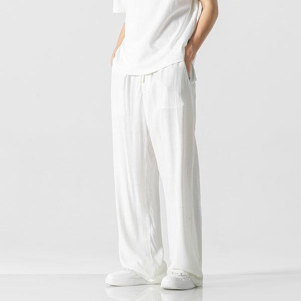 Men's Bamboo Cropped Drawstring Pants