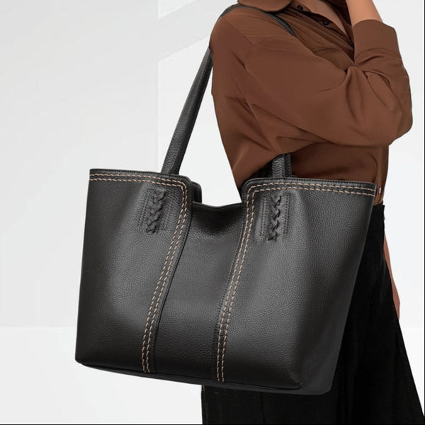 Women's Genuine Leather Shopper Tote