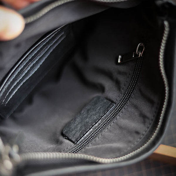 メンズ牛革ミニショルダーバッグ