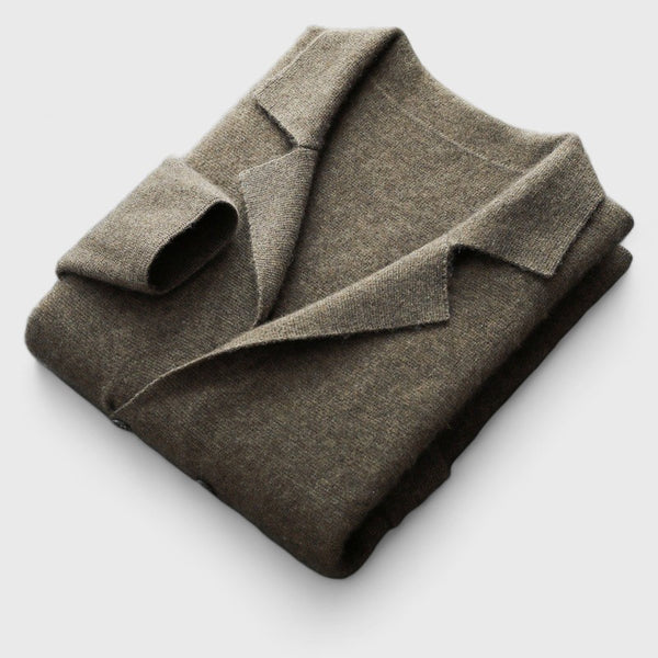 Men's Wool Knit Blazer Jacket