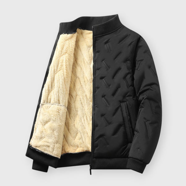 Men's Fleece-Lined Lapel Pullover Jacket