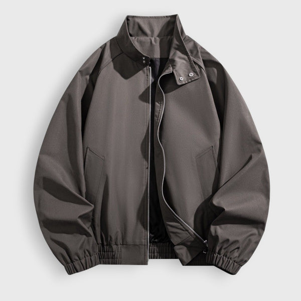 Men's Stand Collar Utility Zip Jacket