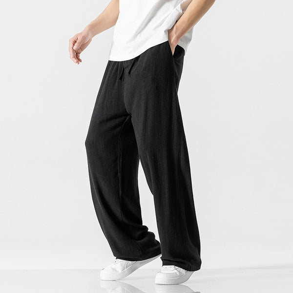 Men's Bamboo Cropped Drawstring Pants