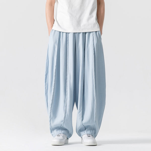 Men's Wide-Leg Parachute Cargo Pants