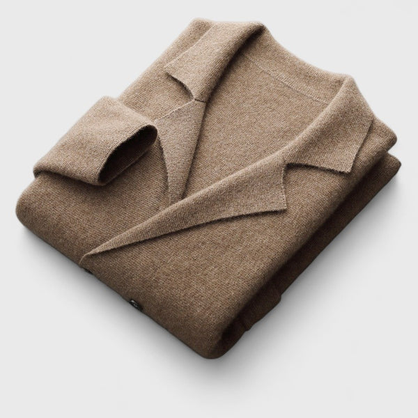 Men's Wool Knit Blazer Jacket