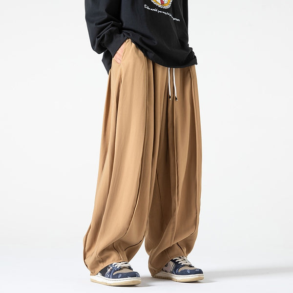 Men's Wide-Leg Parachute Cargo Pants