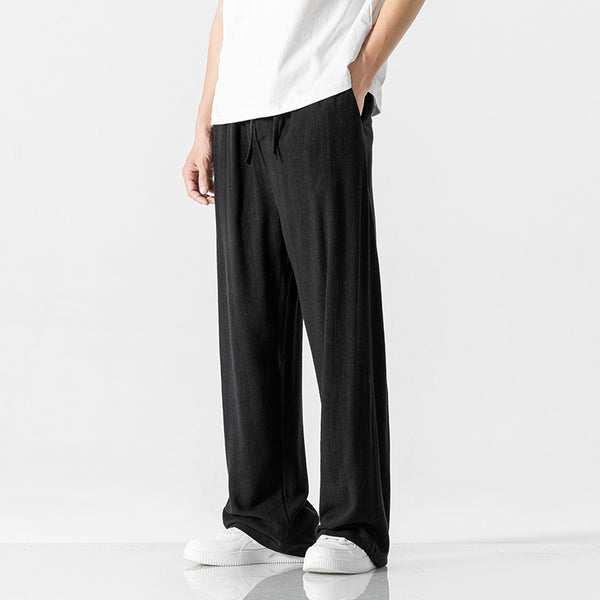 Men's Bamboo Cropped Drawstring Pants