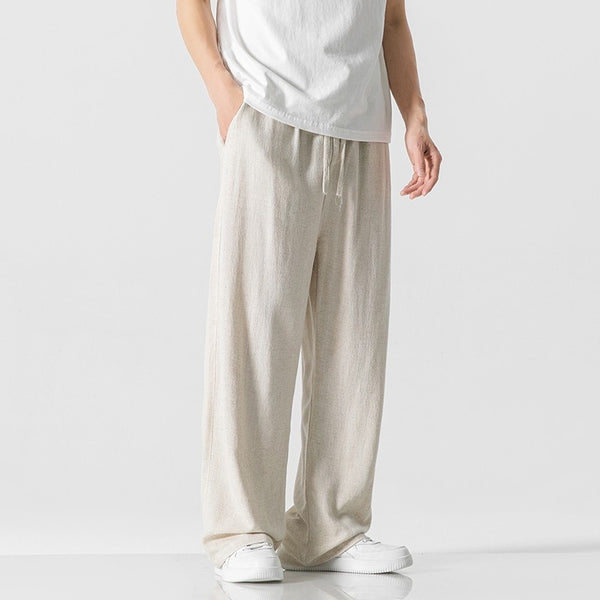 Men's Bamboo Cropped Drawstring Pants