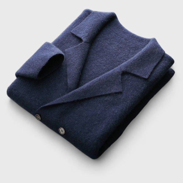 Men's Wool Knit Blazer Jacket