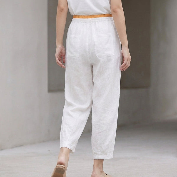 Relaxed Fit Drawstring Harem Pants for Women – Comfortable Casual Wear