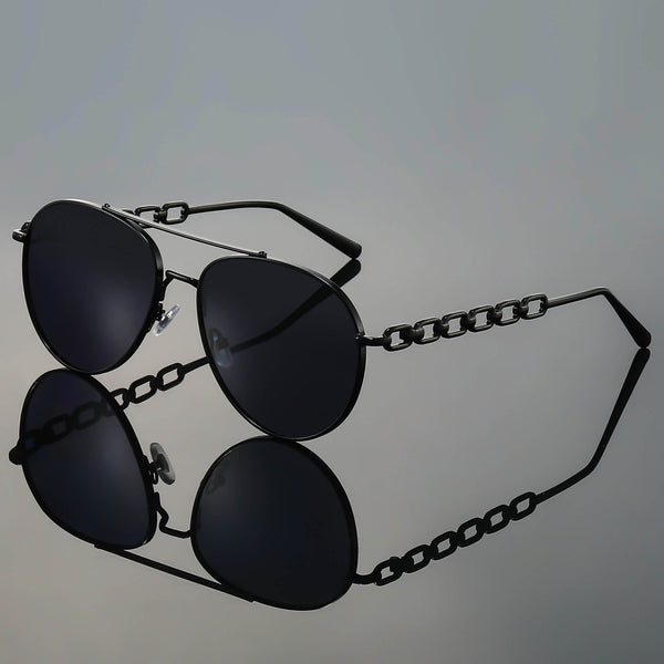 Chain Reaction Luxe Aviator Sunglasses
