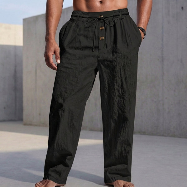 Relaxed Fit Drawstring Trousers for Men – Casual Comfort & Style