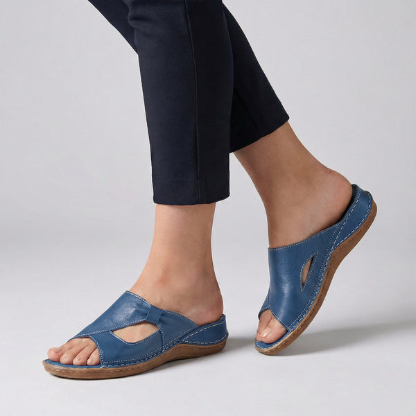 Orthopedic Cutout Slide Sandals for Women – Supportive Comfort & Style