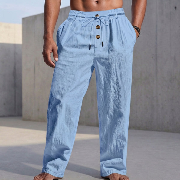 Relaxed Fit Drawstring Trousers for Men – Casual Comfort & Style