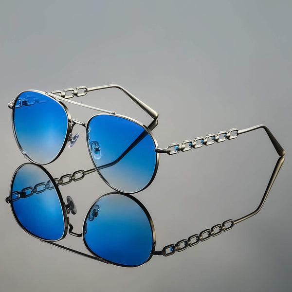 Chain Reaction Luxe Aviator Sunglasses