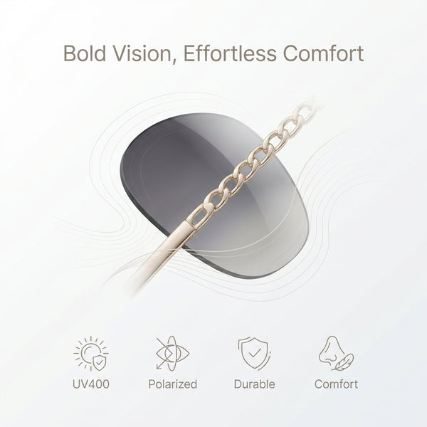 Chain Reaction Luxe Aviator Sunglasses