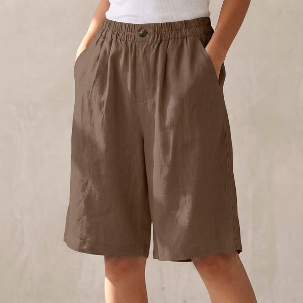 Wide-Leg Bermuda Shorts for Women – Comfortable & Stylish Design