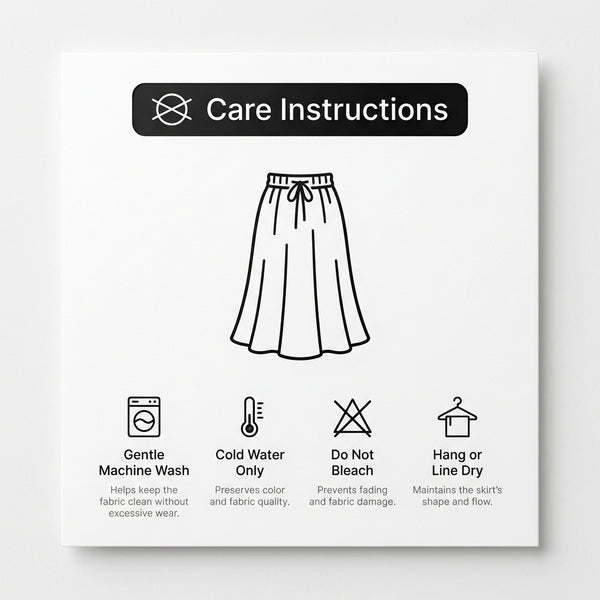 Pleated Drawstring Waist A-Line Maxi Skirt for Women – Casual Comfortable Style