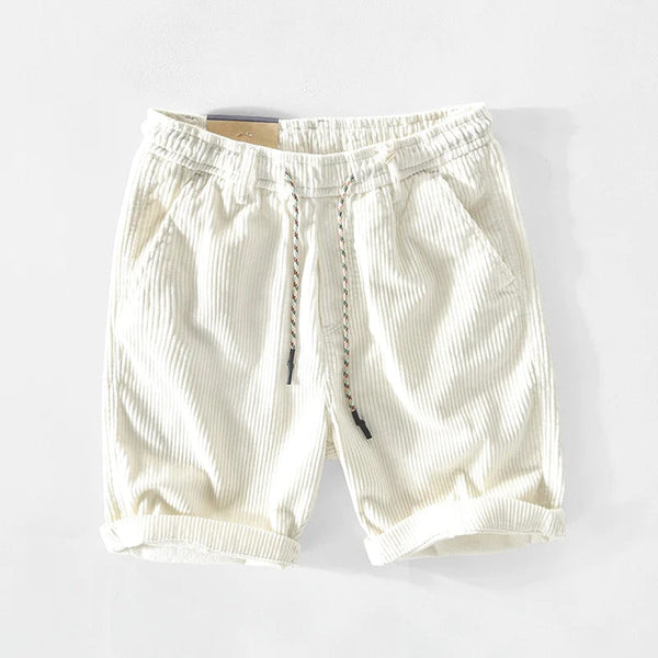 Relaxed Fit Corduroy Drawstring Shorts for Men – Comfortable Casual Wear
