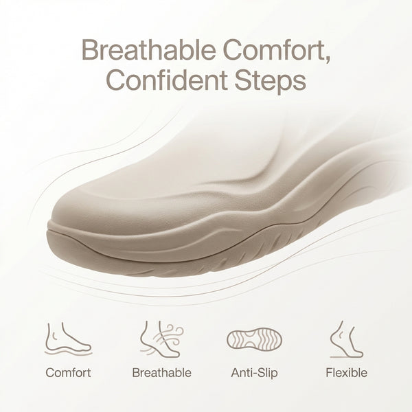 Knit Round Toe Slip-On Ballet Flats for Women – Breathable & Anti-Slip Comfort