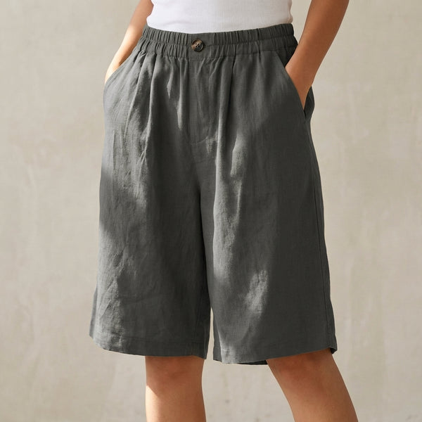 Wide-Leg Bermuda Shorts for Women – Comfortable & Stylish Design
