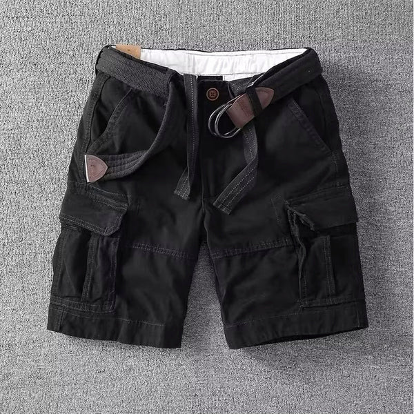 Relaxed Fit Belted Cargo Shorts for Men – Casual Comfort & Function