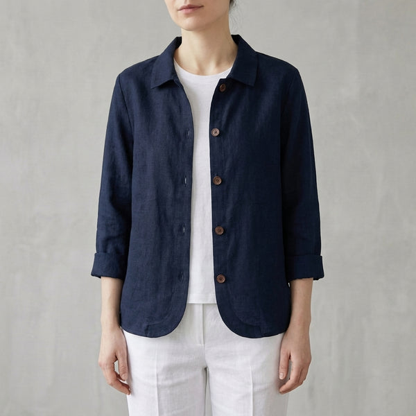 Relaxed Fit Button-Up Shirt for Women – Breathable Casual Comfort