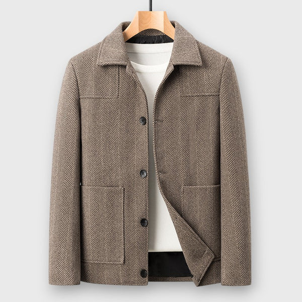 Men's Woolen Slim Lapel Blazer Jacket