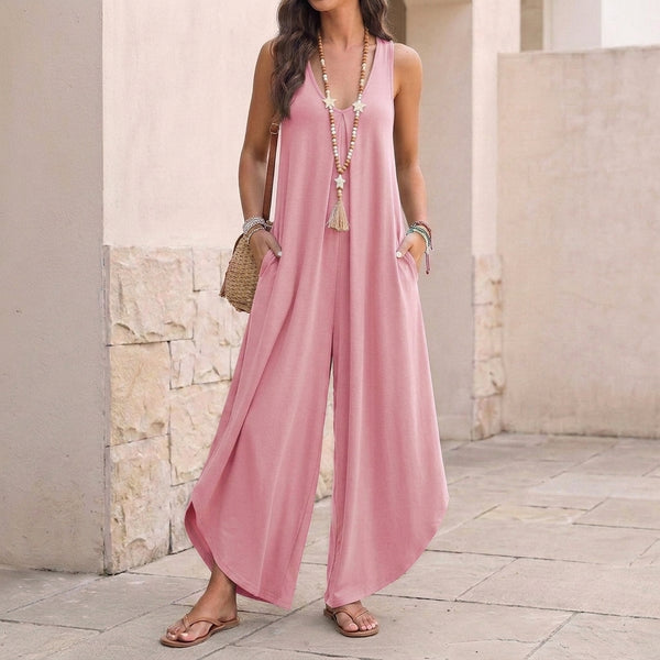 Wide Leg Sleeveless Jumpsuit for Women – Stylish And Comfortable Design