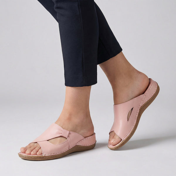 Orthopedic Cutout Slide Sandals for Women – Supportive Comfort & Style