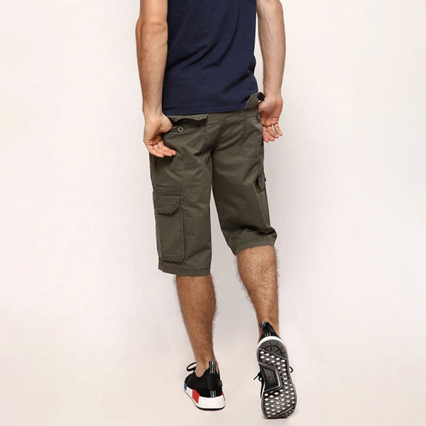 Relaxed Fit Solid Cargo Shorts for Men – Casual Comfort & Practicality