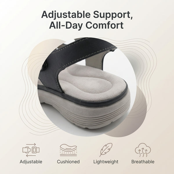 Orthopedic Open Toe Platform Sandals for Women – Supportive Comfort & Style