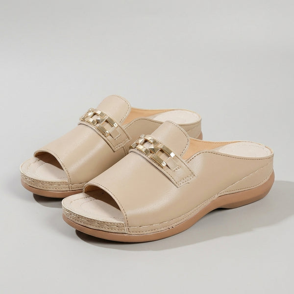 Orthopedic Open Toe Slide Sandals for Women – Ergonomic Support & Comfort