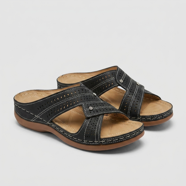 Orthopedic Slip-On Wedge Sandals for Women – Comfortable Support & Style