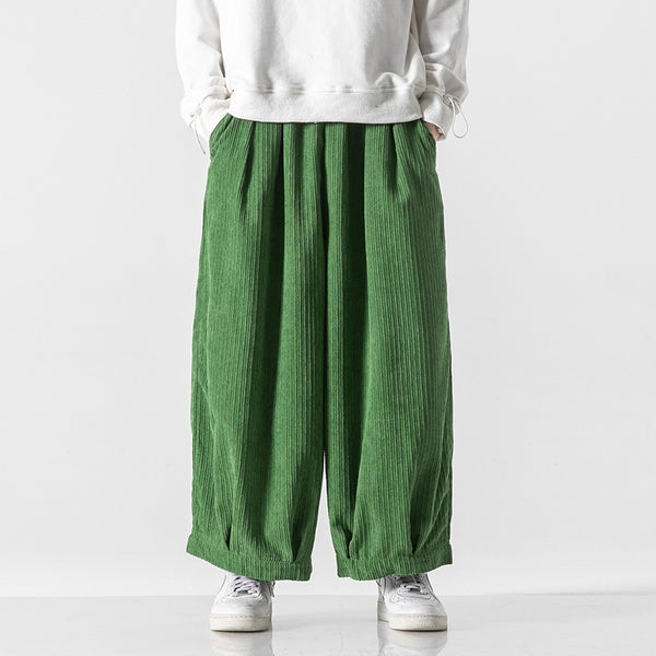 Men's Corduroy Harem Drawstring Pants