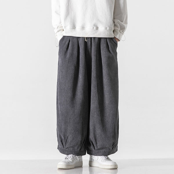 Men's Corduroy Harem Drawstring Pants
