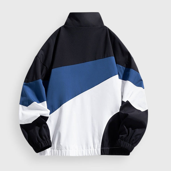 Men's Colorblock Zip Hoodie Jacket