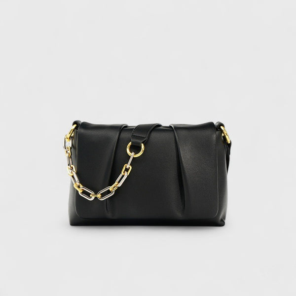 Genuine Leather Cloud Shoulder Crossbody Bag