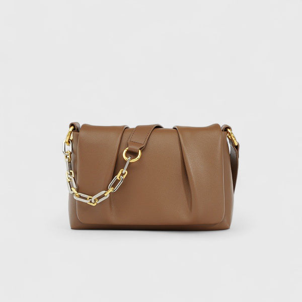 Genuine Leather Cloud Shoulder Crossbody Bag