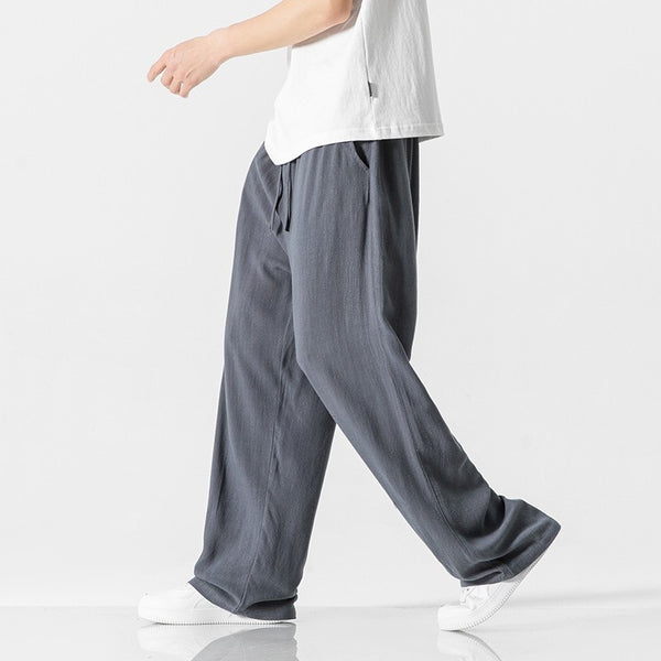 Men's Bamboo Cropped Drawstring Pants