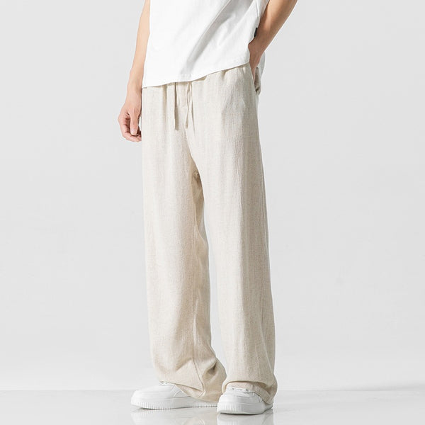 Men's Bamboo Cropped Drawstring Pants