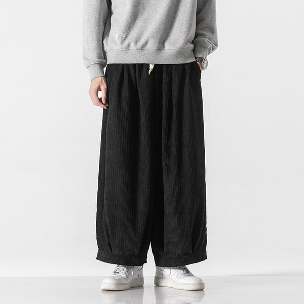 Men's Corduroy Harem Drawstring Pants