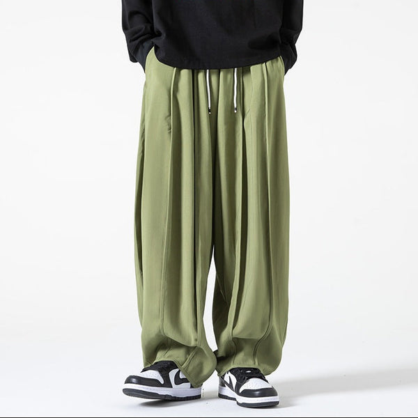 Men's Wide-Leg Parachute Cargo Pants