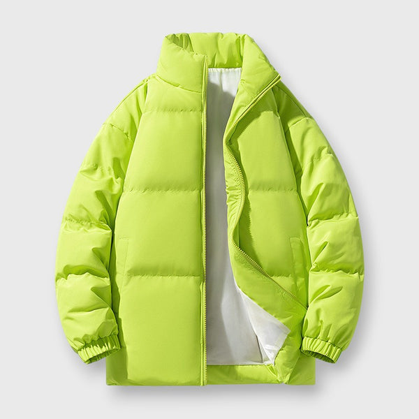 Men's Stand Collar Quilted Puffer Jacket