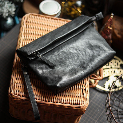 Men's Cowhide Mini Crossbody Bag