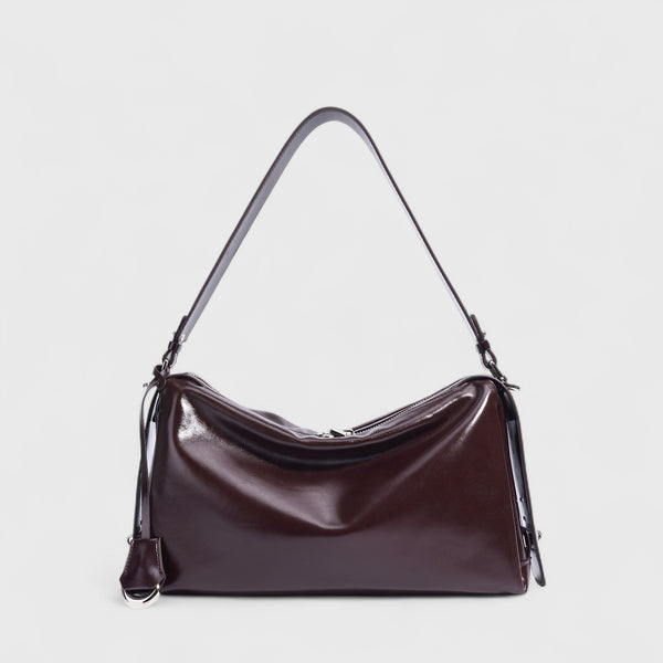 Genuine Leather Pillow Shoulder Crossbody Bag