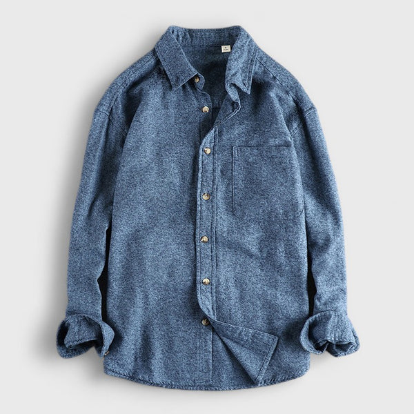 Men's Cotton Utility Pocket Long Sleeve Shirt